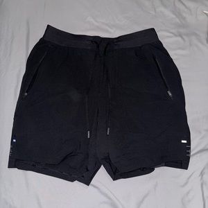 Lightly worn men’s lululemon compression shorts with liner